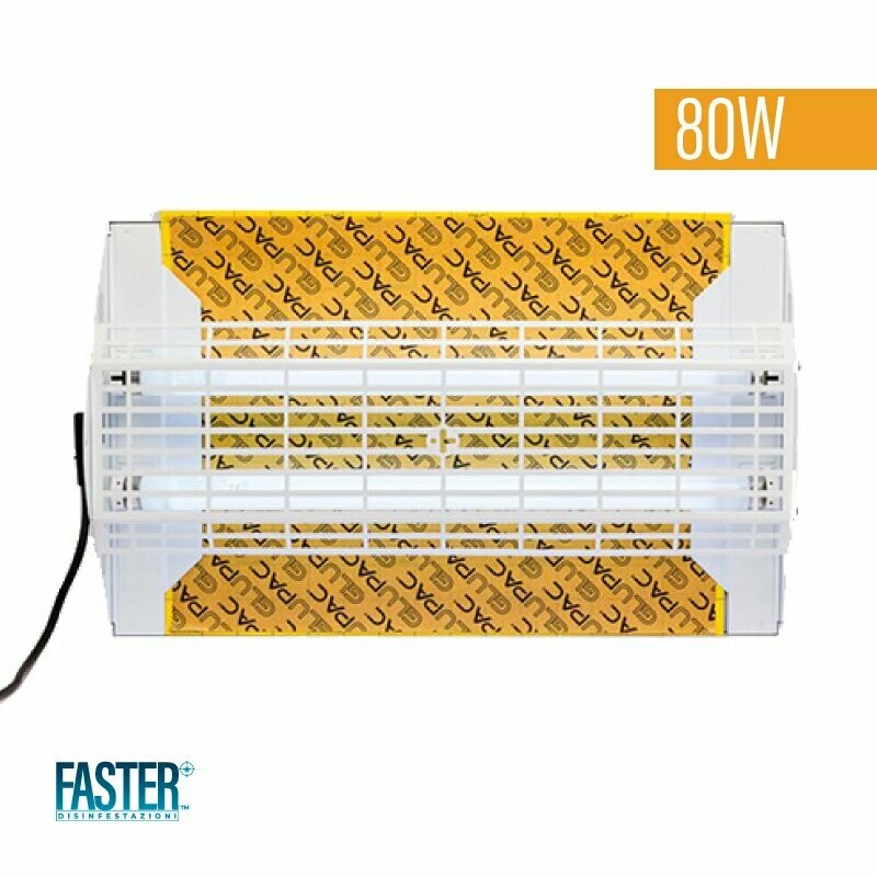 Lampada raggi UV Cattura Mosche, Zanzare e Insetti Volanti 40 o 80 W - HACCP