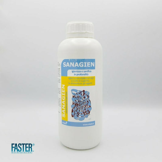 Sanagien disinfettante igienizzante al perossido di idrogeno e acido peracetico